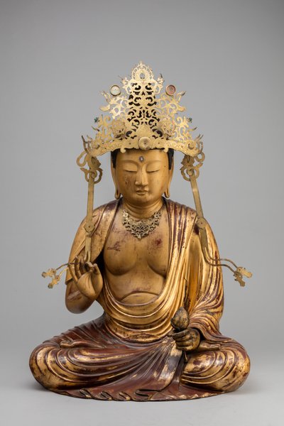 Bodhisattva Kannon with a Lotus Blossom by Japanese School