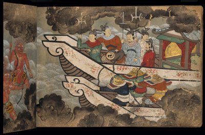 Chinese Soldiers on Ships, Illustration from the 