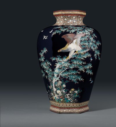 Cloisonne vase, mark of the Hayashi Chuzo workshop, Meiji period, late 19th century by Japanese School