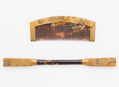 Comb and hairpin, late 19th-early 20th century by Japanese School