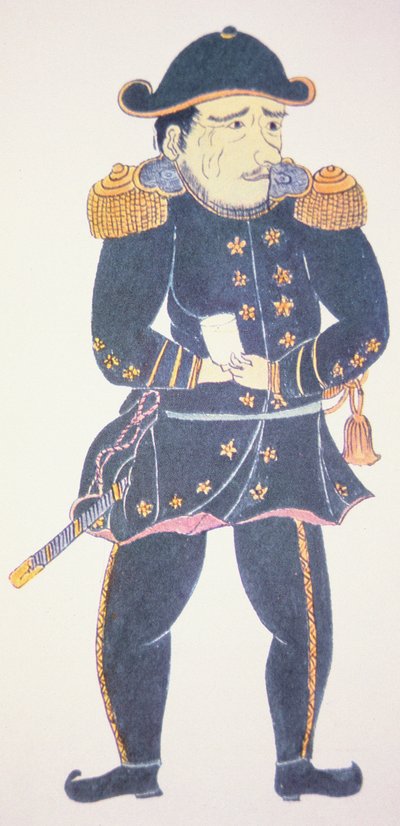 Commodore Perry in Japan - an impression by a Japanese artist by Japanese School