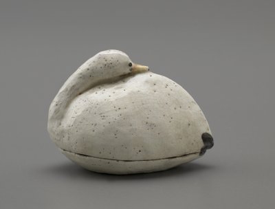 Container in the shape of a snow goose, Meiji era by Japanese School