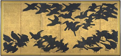 Crows, early 17th century by Japanese School