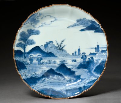 Dish, Arita ware, probably 18th century by Japanese School