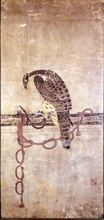 Falcon. 15th century Japanese work by Daysen. Genoa, Museo Chiossone. by Japanese School