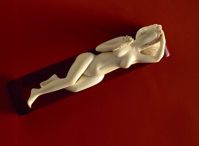 Female figure used by women to describe their ills to the doctor by Japanese School