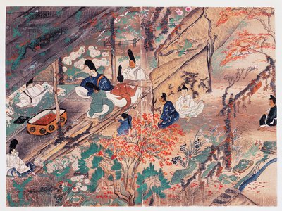 Heian Statesman and Poet Sugawara Michizane in Exile by Japanese School