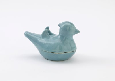 Incense box in the shape of a mandarin duck, Edo period or Meiji era by Japanese School