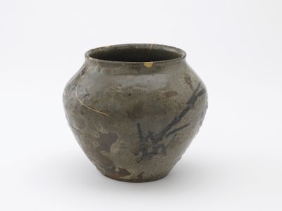 Jar with a design of reeds, Momoyama period, late 16th-early 17th century by Japanese School