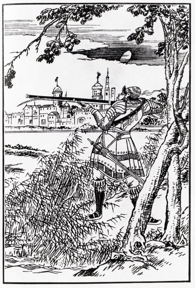 Napoleon going to be killed by assassins by Japanese School