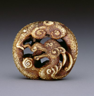 Netsuke Depicting a Water Dragon, c.1870-80 by Japanese School