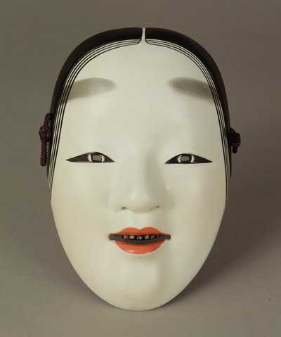 Noh theatre mask of a young woman, Japanese by Japanese School