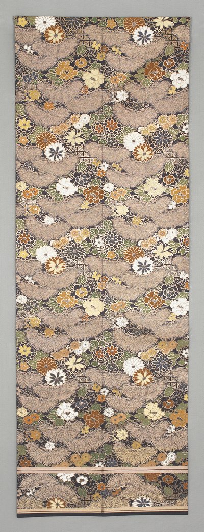 Obi Fragment by Japanese School