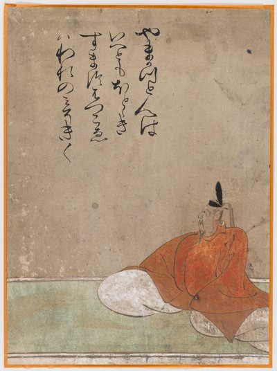 One of the Sanjurokkasen, album leaf by Japanese School