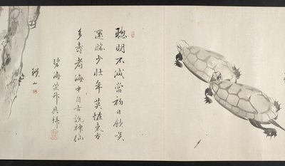 Two tortoises, from Yoshida Seisai by Japanese School