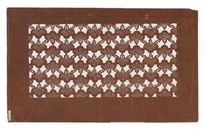 Paper stencil (katagami), late 19th century by Japanese School