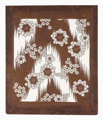Paper stencil (katagami), late 19th century by Japanese School