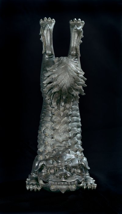 Perfume burner in the shape of a Chinese lion by Japanese School