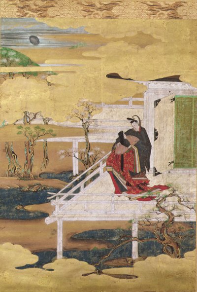 Scene from the Tale of Genji by Japanese School