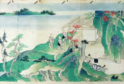 Servants, from an Illustrated History of the Life of the Monk Ippen (1239-89) by Japanese School