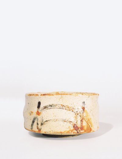 Shino Chawan Tea Bowl with a Low Footring, Momoyama Period by Japanese School