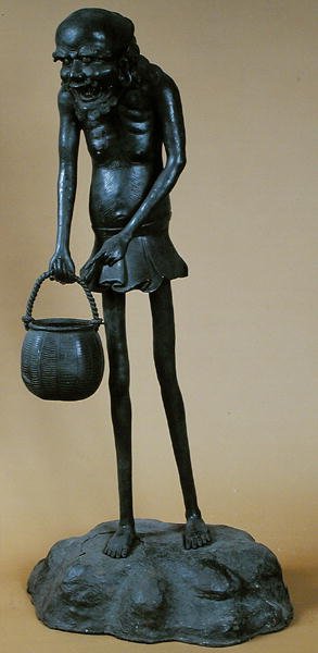 Statuette of Ashinaga, from the Temple of Nara, Japan by Japanese School