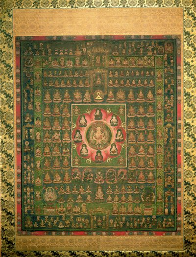 Taizo-kai Mandara, Kamakara period by Japanese School