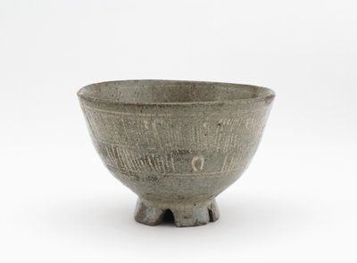 Tea bowl in mishima style, Edo period, early 17th century by Japanese School