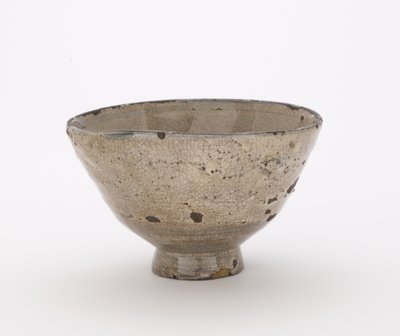 Tea bowl, possibly Hagi ware, Tea bowl by Japanese School