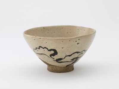 Tea Bowl with Design of Fungus of Immortality by Japanese School