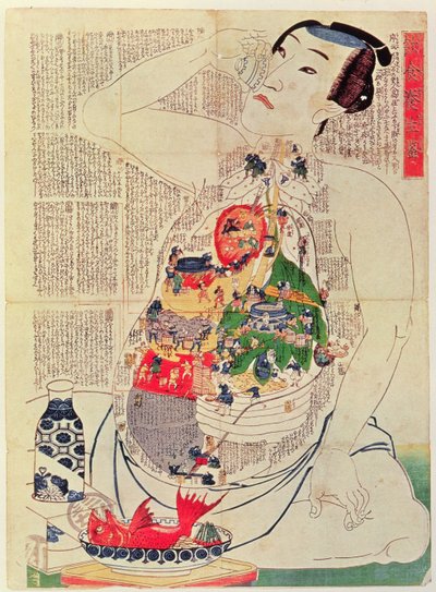 The Mirror of Food and Drink to Nourish Life by Japanese School