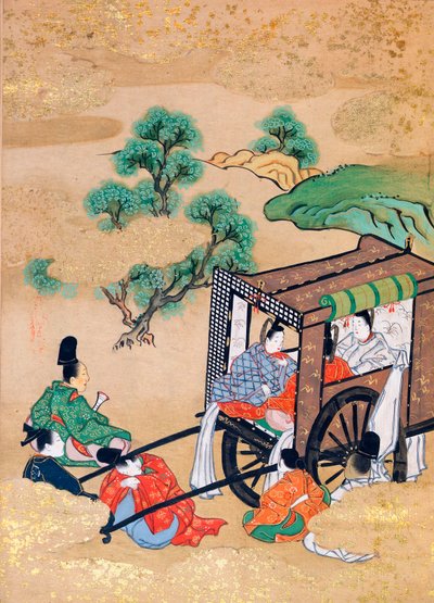 The Monk Shogakus Servants Resting by Japanese School