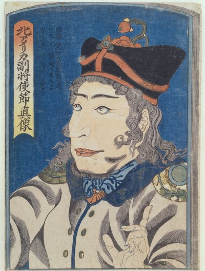 The North American Adjutant General Adams, c.1854 by Japanese School