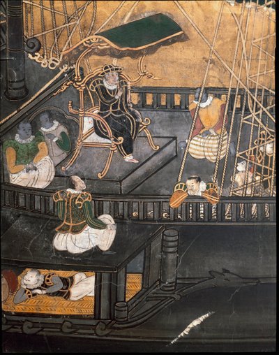 The Portuguese Ship by Japanese School