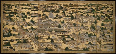 Views In and Around Kyoto (Rakuchu rakugai zu), ca.1616-24 by Japanese School
