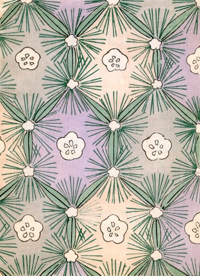 Pine Needles and Blossoms by Japanese School