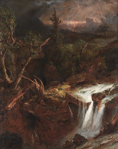 The Clove - A Storm Scene in the Catskill Mountains by Jasper F. Cropsey