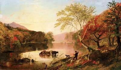 Autumn on the Hudson River by Jasper Francis Cropsey