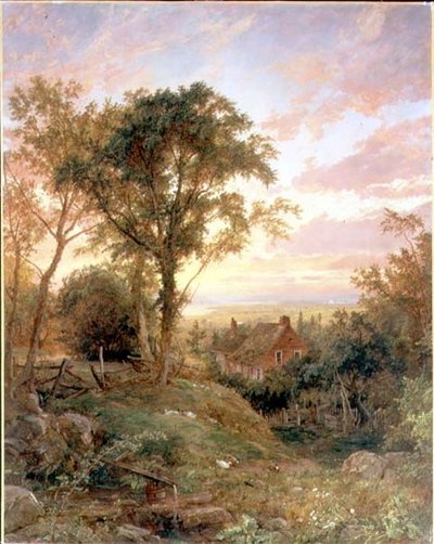 The Old Home, Warwick, New York by Jasper Francis Cropsey