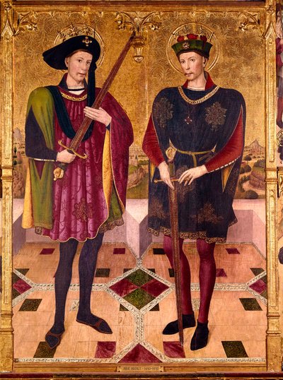 Saint Abdon and Saint Sennen, martyrs who died in Rome around 303 under the persecutions of Emperor Diocletian by Jaume Huguet