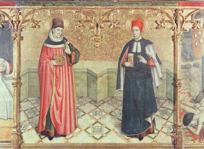 St. Cosmas and St. Damian by Jaume Huguet