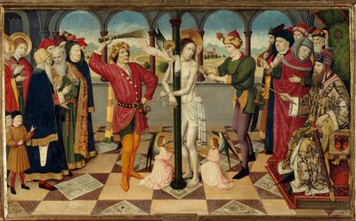 The Whipping of Christ Before Pontius Pilate by Jaume Huguet