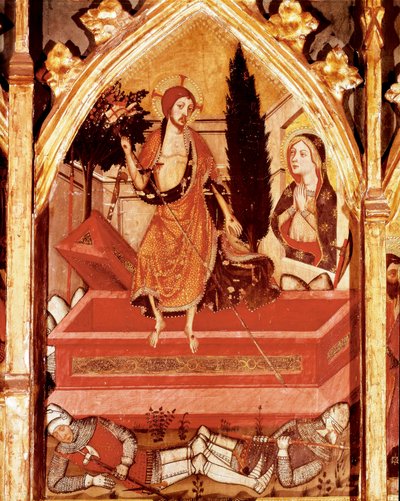 Altarpiece of the Virgin: (detail) of the Resurrection by Jaume Serra