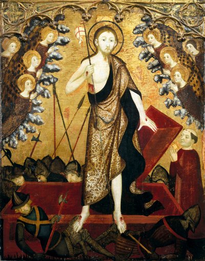 Resurrection of Christ (panel from Altarpiece of Holy Sepulchre) by Jaume Serra
