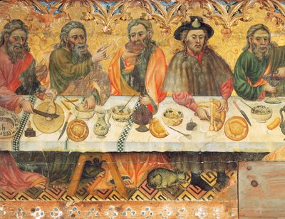 Holy Dinner (detail) by Jaume the elder Ferrer