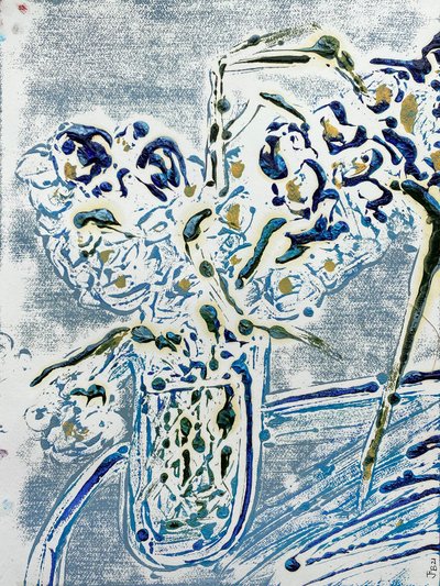 Fleur De Sel No. 02 Blue Carmel Monotype by Jay Batlle