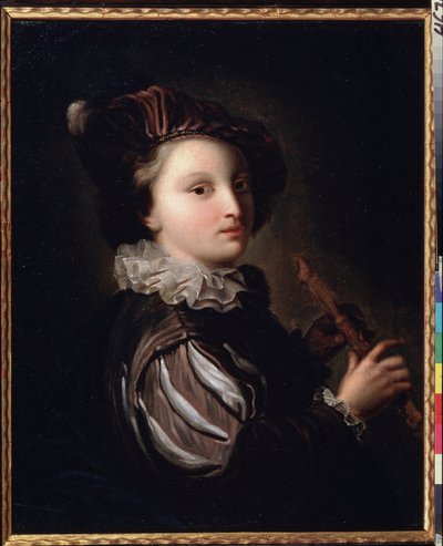 Page with a Reed Pipe by Jean Alexis Grimou