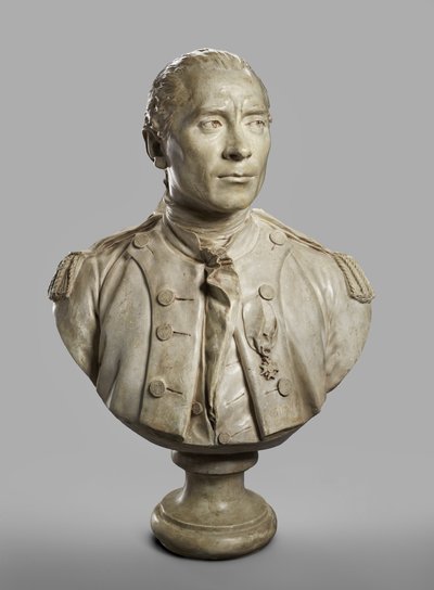 Portrait Bust of John Paul Jones (modeled 1780, cast 1787-89) by Jean Antoine Houdon