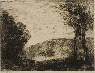 Wooded Countryside by Jean-Baptiste-Camille Corot