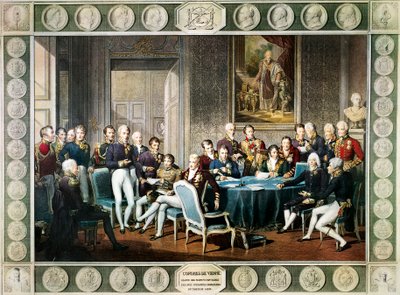 Participants at the Congress of Vienna in 1814-15 by Jean Baptiste (after) Isabey